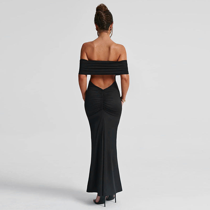 Melissa – Elegantes Rückenfreies Off-Shoulder-Kleid