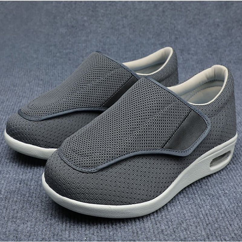 Herren Orthopädische Komfortschuhe für Diabetiker – Weite Passform, Einfacher Einstieg, Alltag & Freizeit