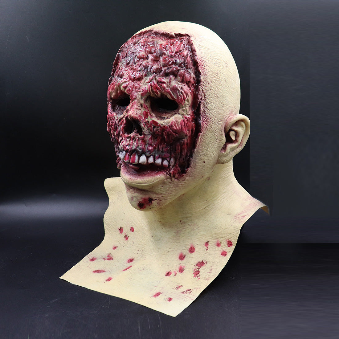 Halloween Latexmaske für Erwachsene – Gruselige Zombie Horror Vollkopfmaske