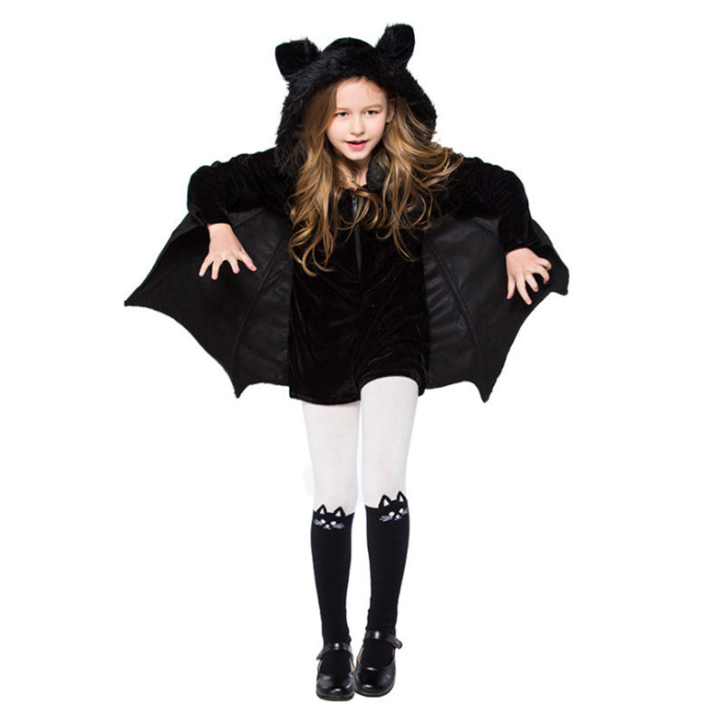 Kinder Halloween Fledermaus Kostüm Unisex – Perfekt für Halloween-Partys & Verkleidung