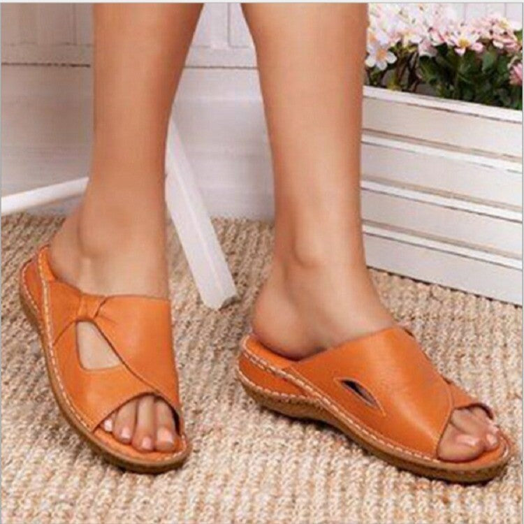 Holly – Große Damen Sandalen mit Keilabsatz