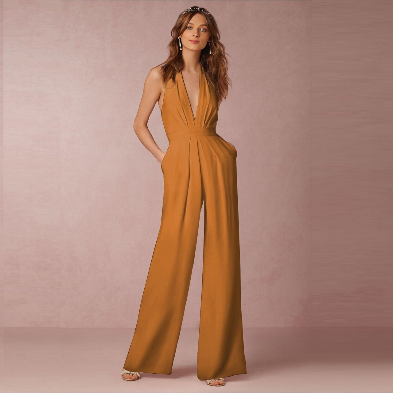 Ann – Ärmelloser Halter-Overall
