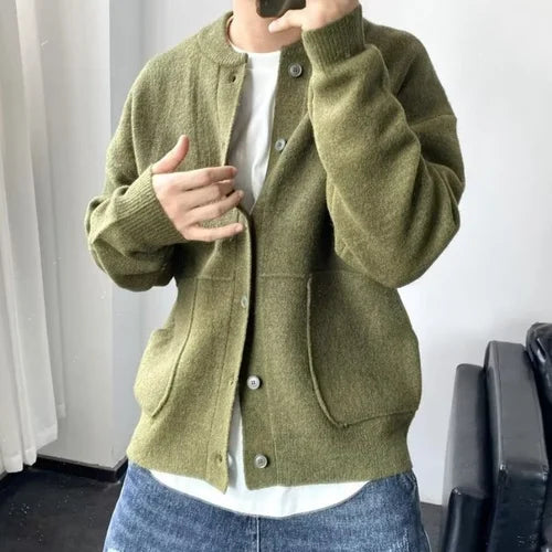 Herren Strickjacke Cardigan – Moderner Freizeit-Look, Bequemer Alltagsbegleiter