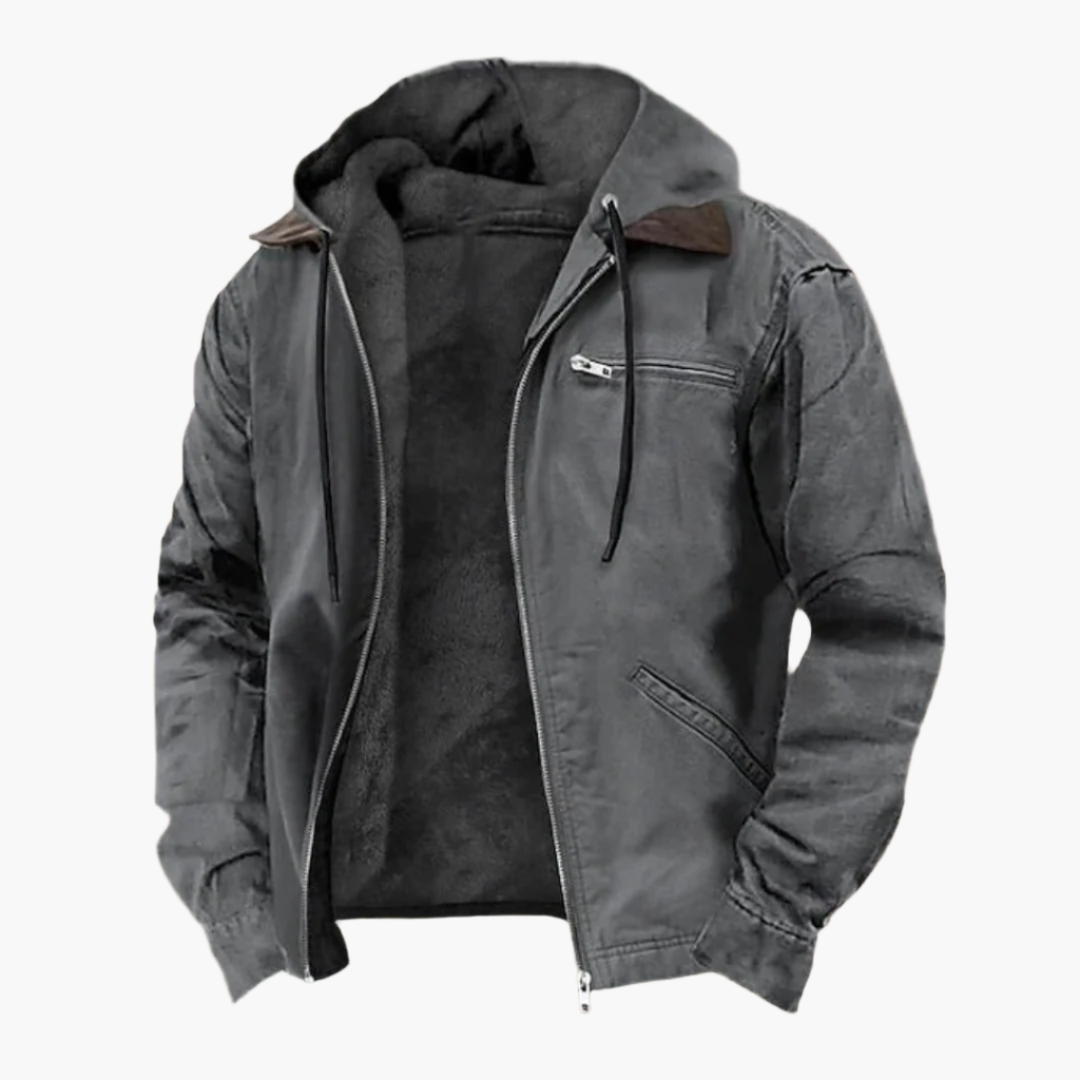 Herren Freizeitjacke mit Kapuze und Reißverschluss – Urban Outdoor Style für Alltag und Abenteuer