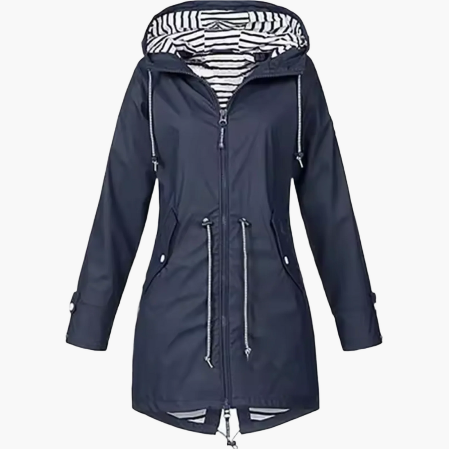 Damen Regenjacke Wasserdicht Windbreaker Outdoor Parka – Funktionale Übergangsjacke mit Kapuze