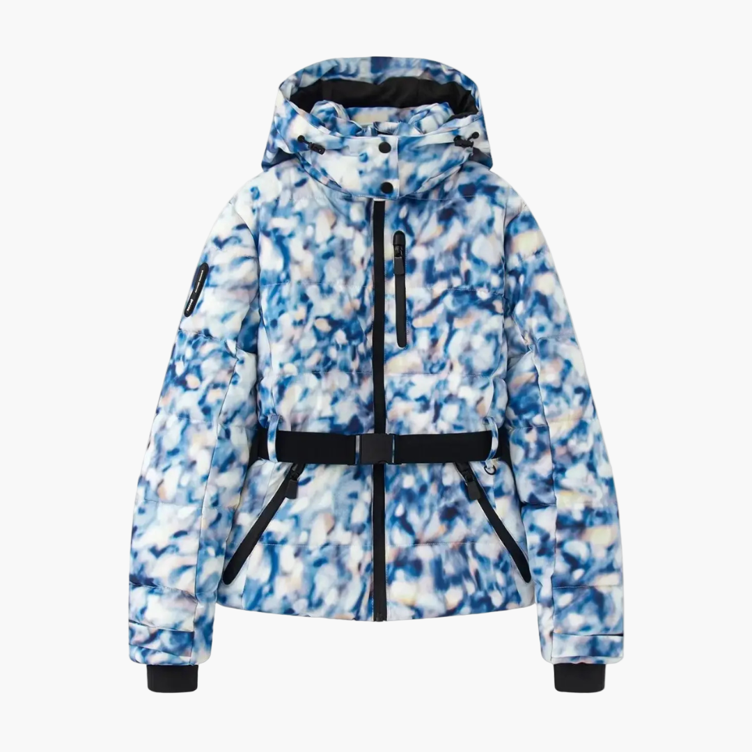 Damen Steppjacke mit Gürtel und Kapuze – Modische, Wasserabweisende Winterjacke für Alltag & Outdoor