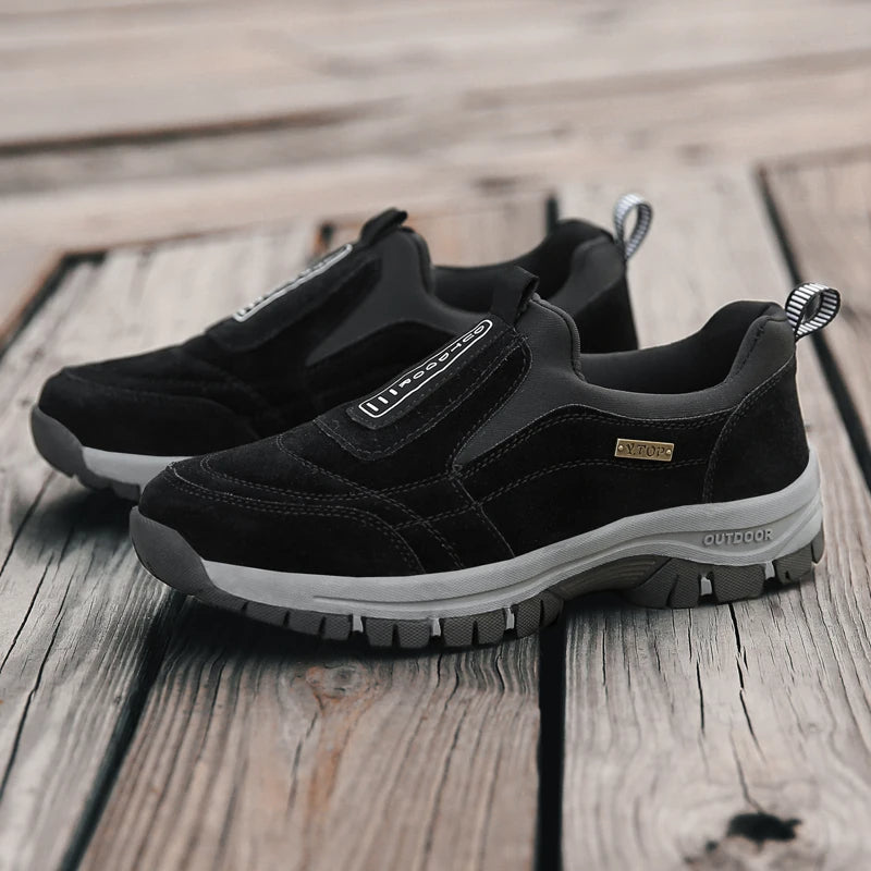 Herren Orthopädische Outdoor Wanderschuhe – Bequeme Slip-On Schuhe für Alltag und Freizeit