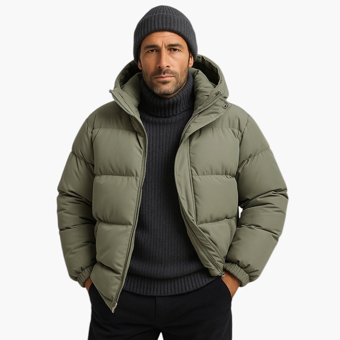 Unisex Winter Parka – Warme Daunen-Steppjacke für Alltag, Outdoor & Pendeln