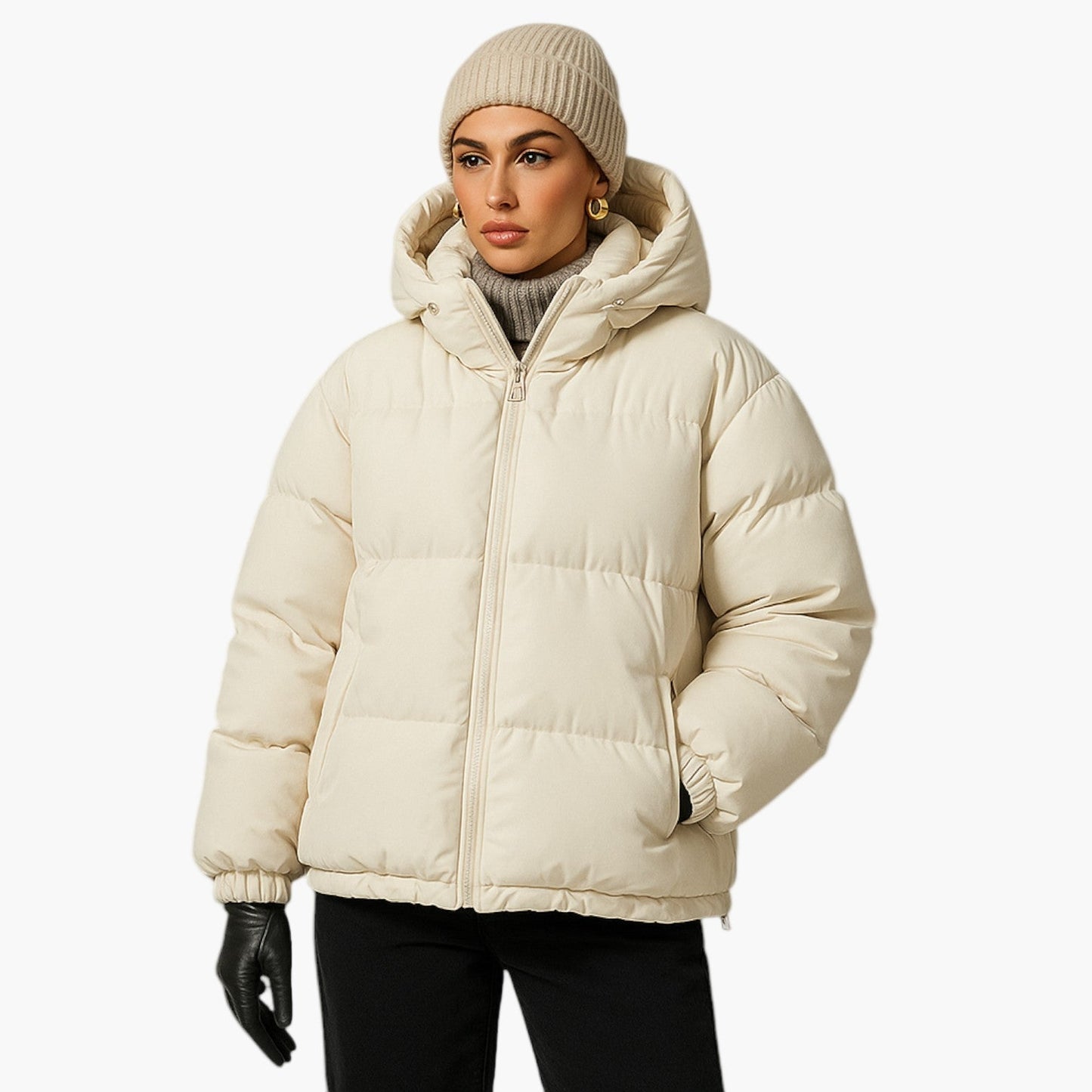Unisex Winter Parka – Warme Daunen-Steppjacke für Alltag, Outdoor & Pendeln