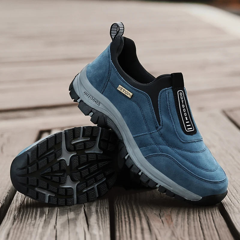 Herren Orthopädische Outdoor Wanderschuhe – Bequeme Slip-On Schuhe für Alltag und Freizeit