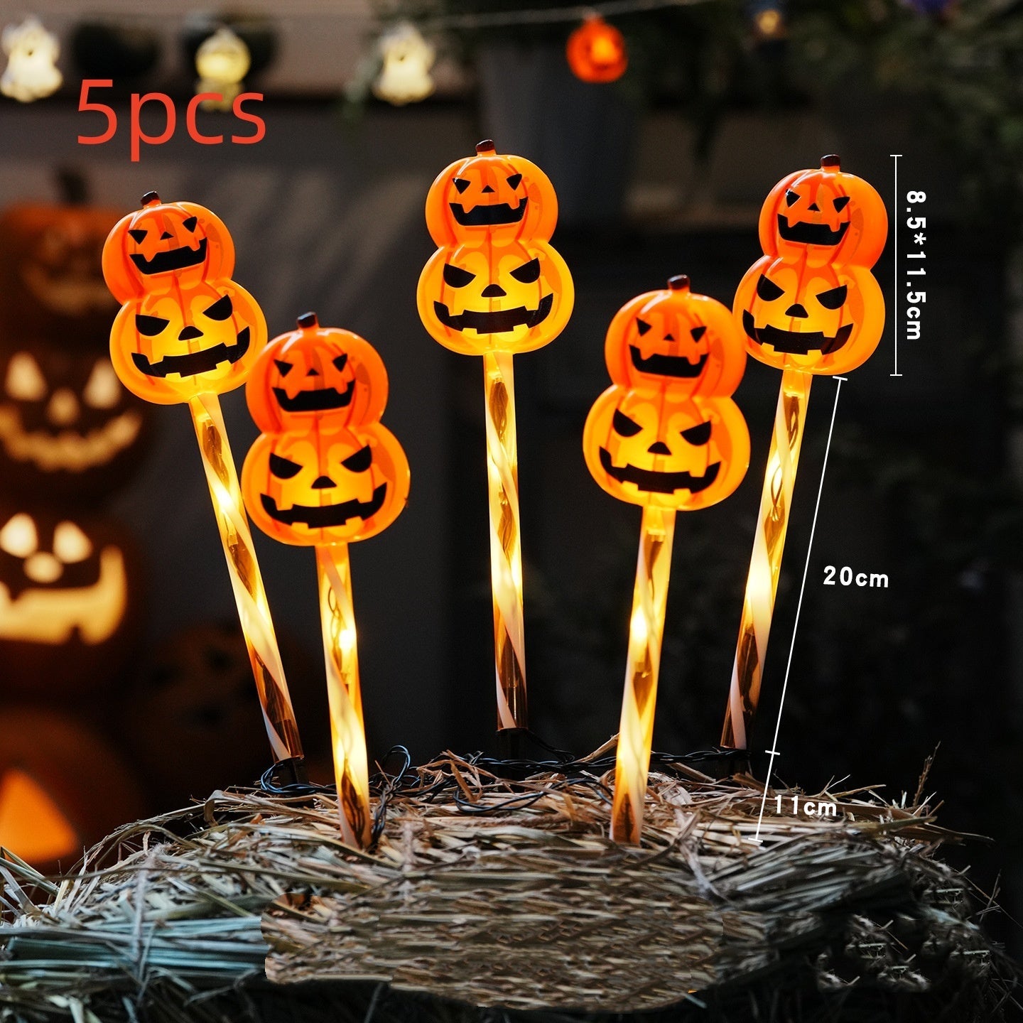 Halloween Deko – LED Geister Gartenlichter für Halloweenpartys und Außenbereich