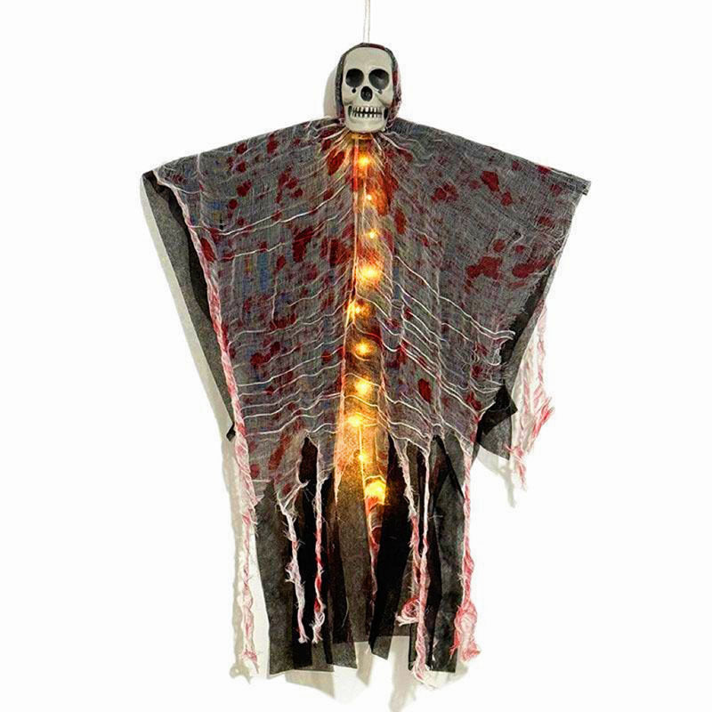 Halloween Hängende Leuchtende Skelett-Geister Deko für Spukhaus & Party