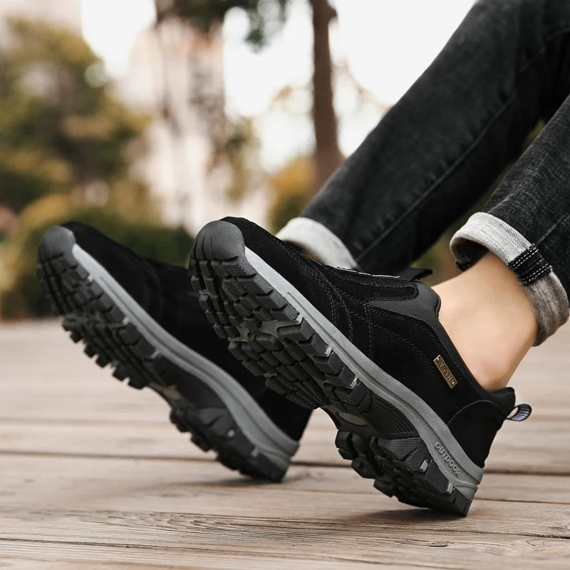 Herren Orthopädische Outdoor Wanderschuhe – Bequeme Slip-On Schuhe für Alltag und Freizeit