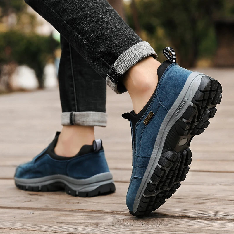 Herren Orthopädische Outdoor Wanderschuhe – Bequeme Slip-On Schuhe für Alltag und Freizeit