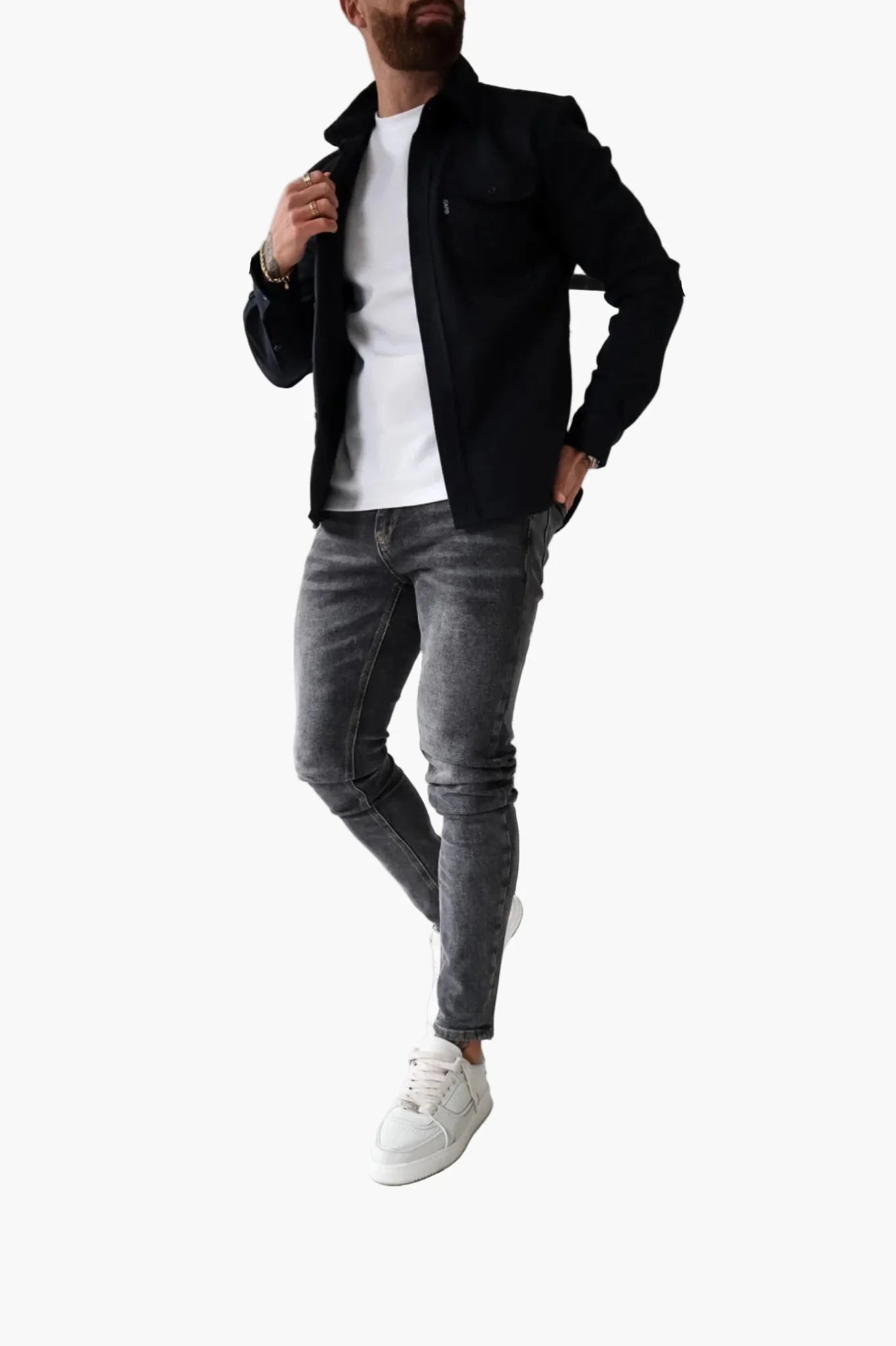 Herren Overshirt Jacke – Modernes Freizeit Hemdjacke für Alltag und Büro