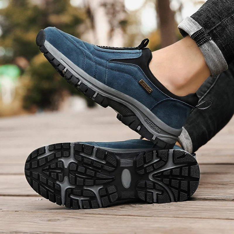 Herren Orthopädische Outdoor Wanderschuhe – Bequeme Slip-On Schuhe für Alltag und Freizeit