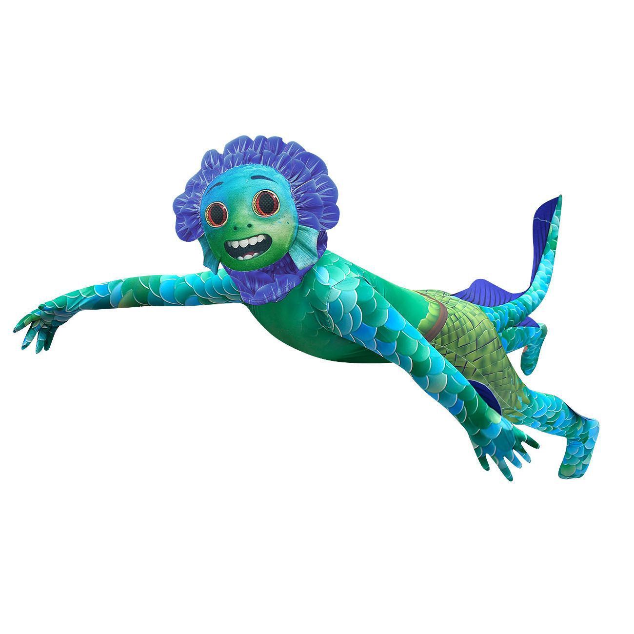 Kinder Halloween Kostüm Seemonster – Cartoon Ganzkörperanzug für Jungen und Mädchen – Perfekt für Halloween-Partys & Trick-or-Treat