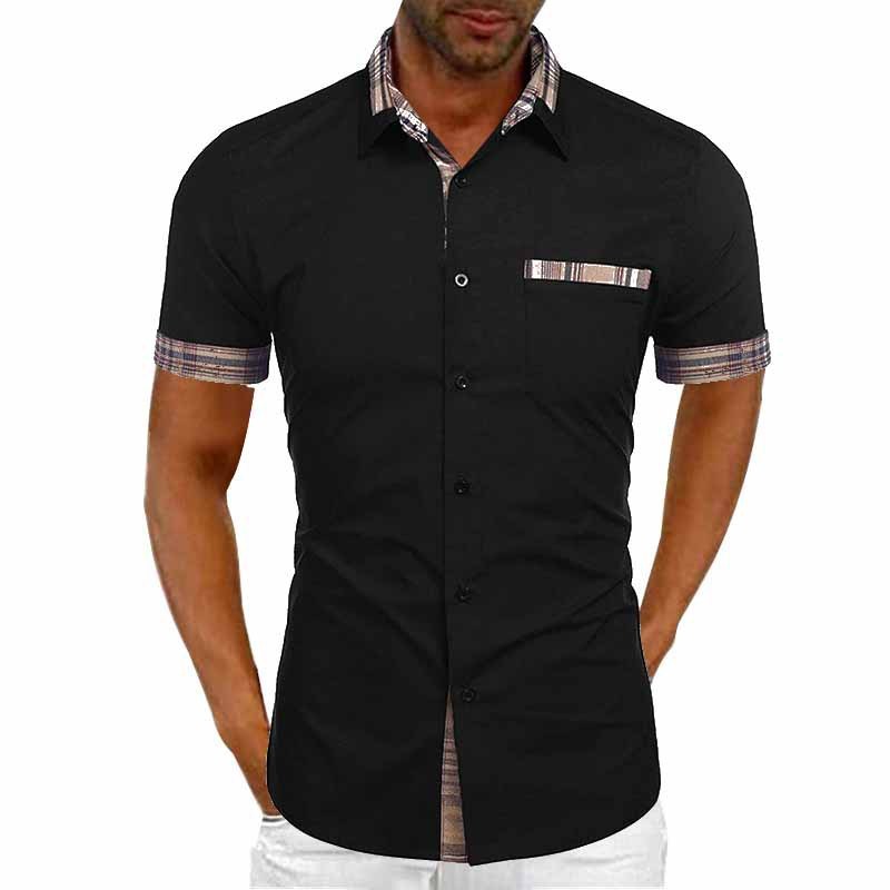 Herren Kurzarm Freizeithemd mit Karodetail – Modernes Sommerhemd für Alltag und Urlaub