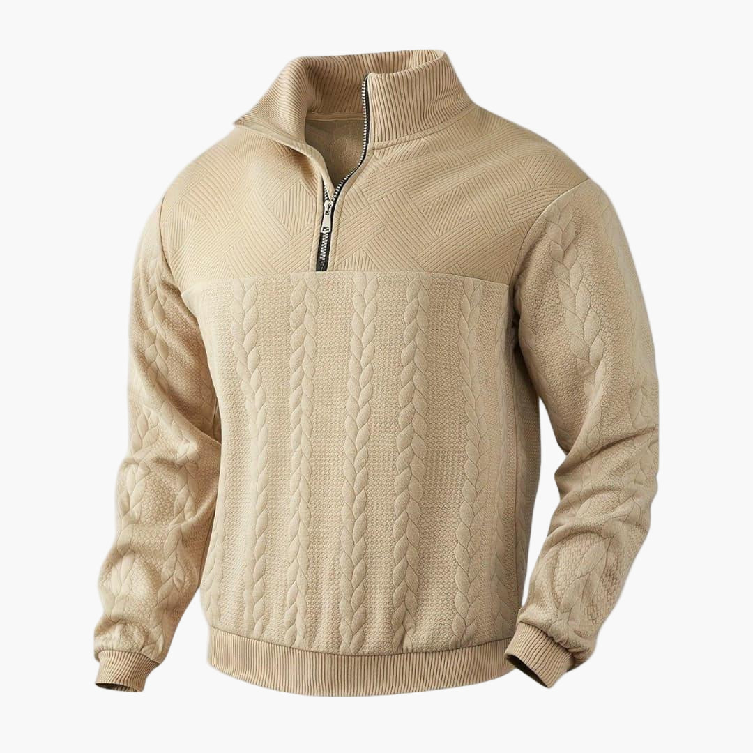 Herren Strickpullover Half-Zip Modern Style – Eleganter Freizeit- & Business-Look