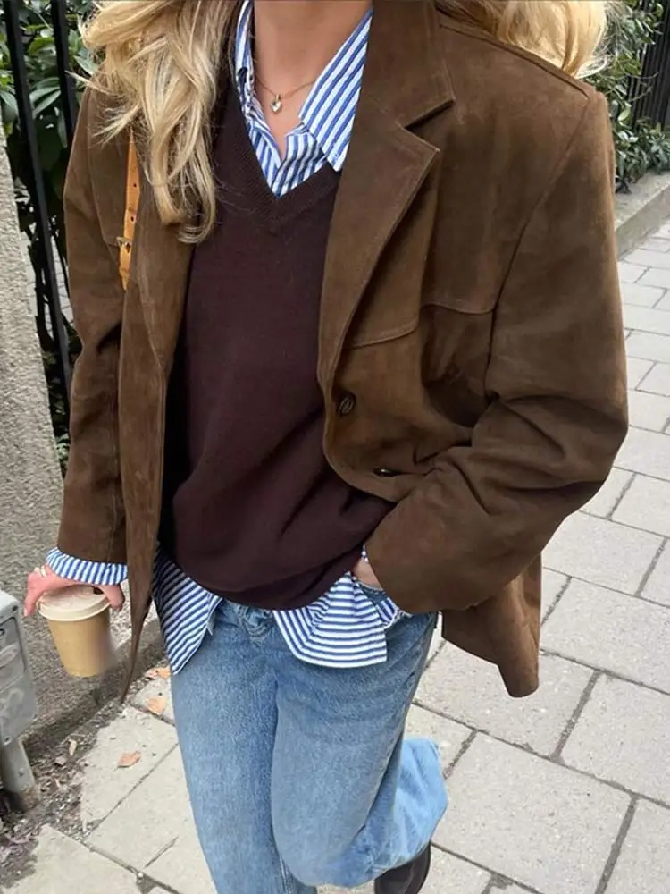 Damen Blazer im Preppy Style – Eleganter Freizeit- und Business-Look