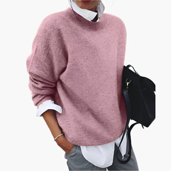 Damen Eleganter Oversize-Pullover für Business & Freizeit – Moderner Strickpullover