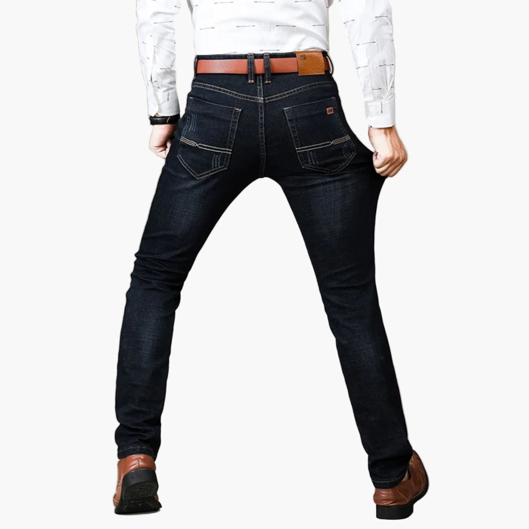 Herren Stretch-Jeans Gerade Schnitt – Bequeme Alltagsjeans für Arbeit & Freizeit