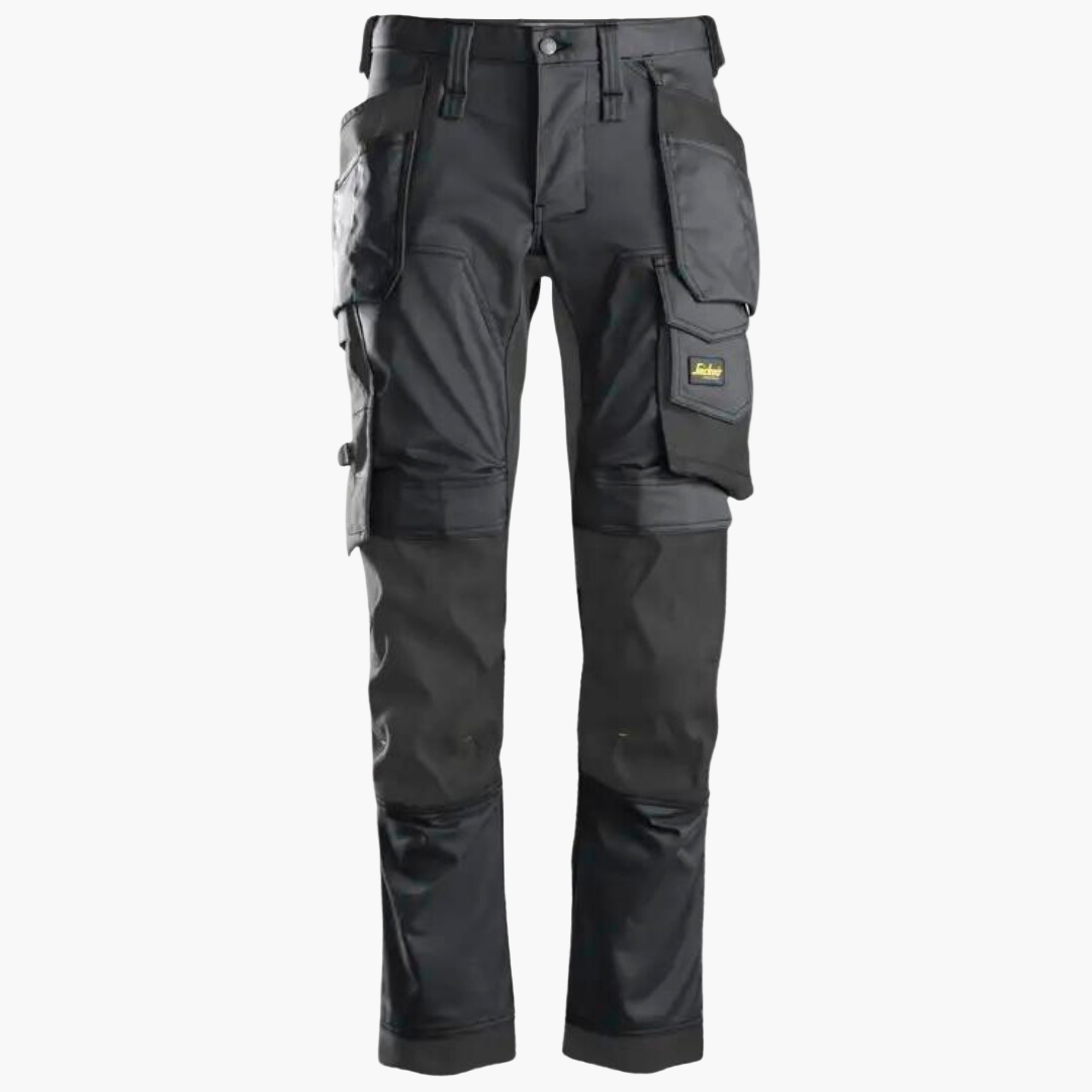 Herren Arbeitshose mit Holstertaschen und Stretch – Robuste Handwerkerhose für Profis