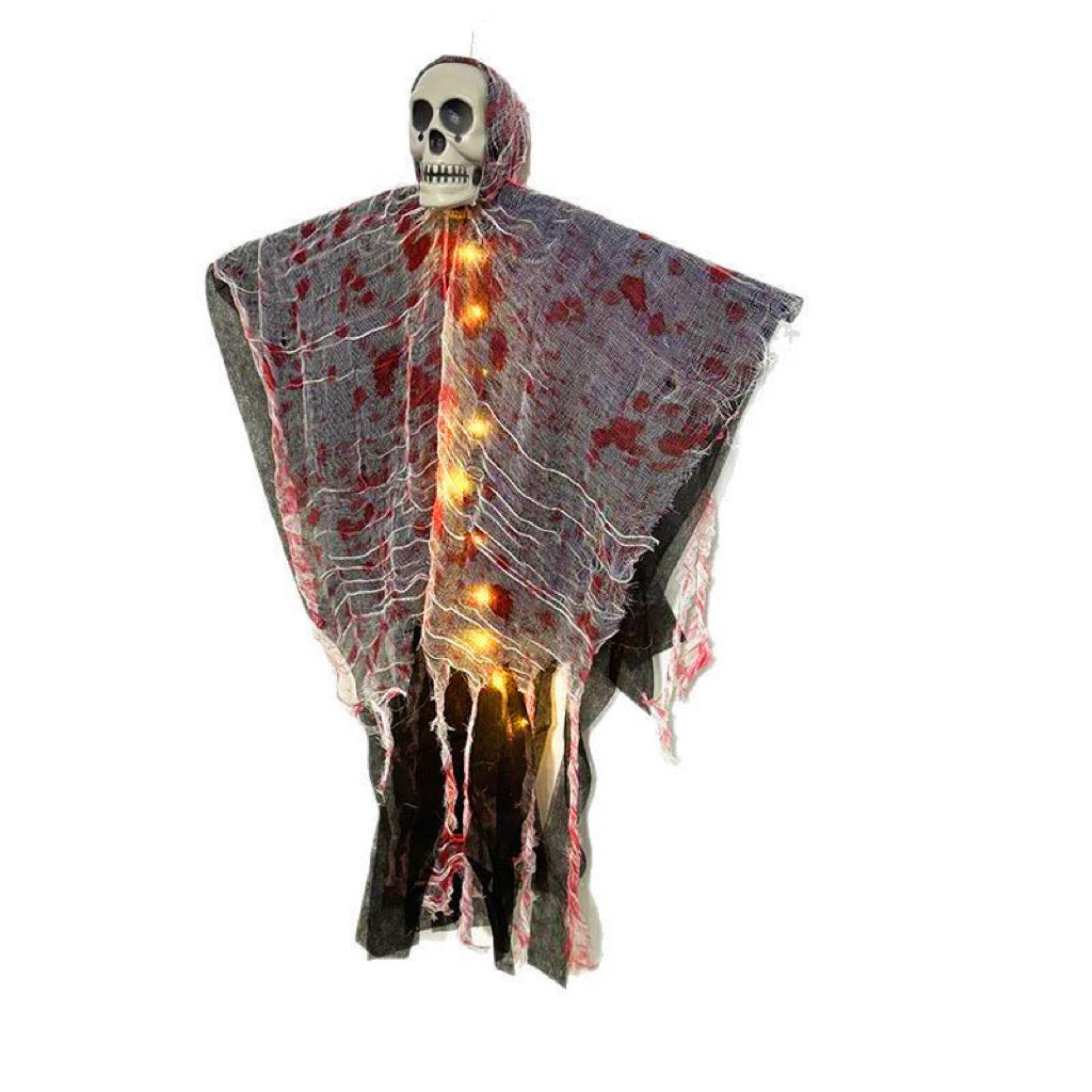 Halloween Hängende Leuchtende Skelett-Geister Deko für Spukhaus & Party
