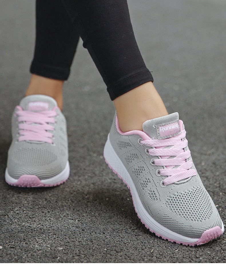 Damen Sneaker Sportliche Laufschuhe für Alltag und Fitness