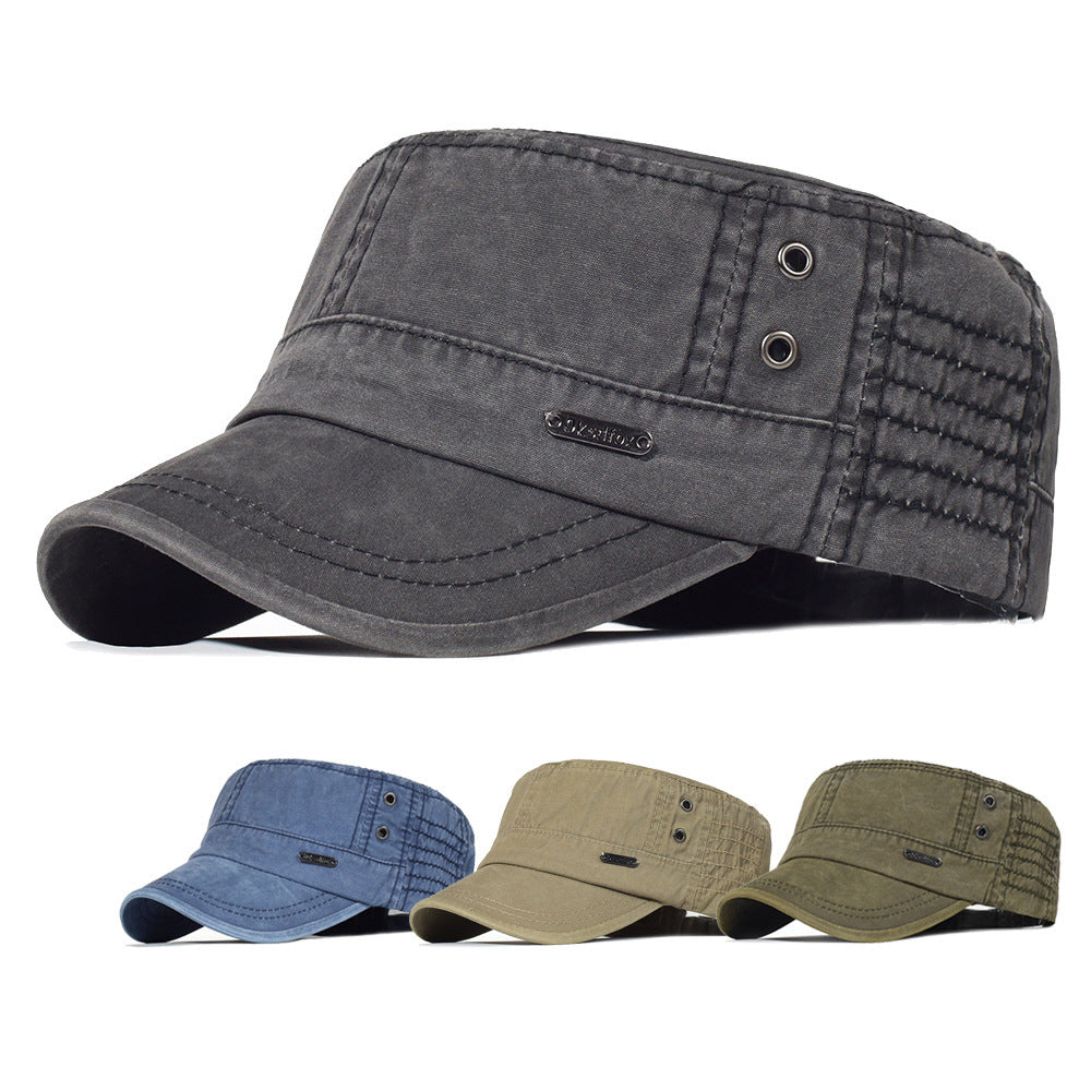 Herren Militär-Stil Schirmmütze im Vintage-Look – Lässiges Streetwear Accessoire