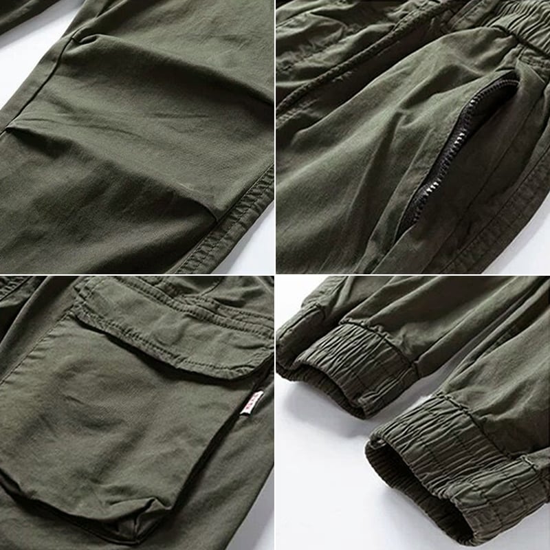 Herren Jogger Cargohose Streetwear – Bequeme Freizeithose mit Taschen für Alltag & Outdoor
