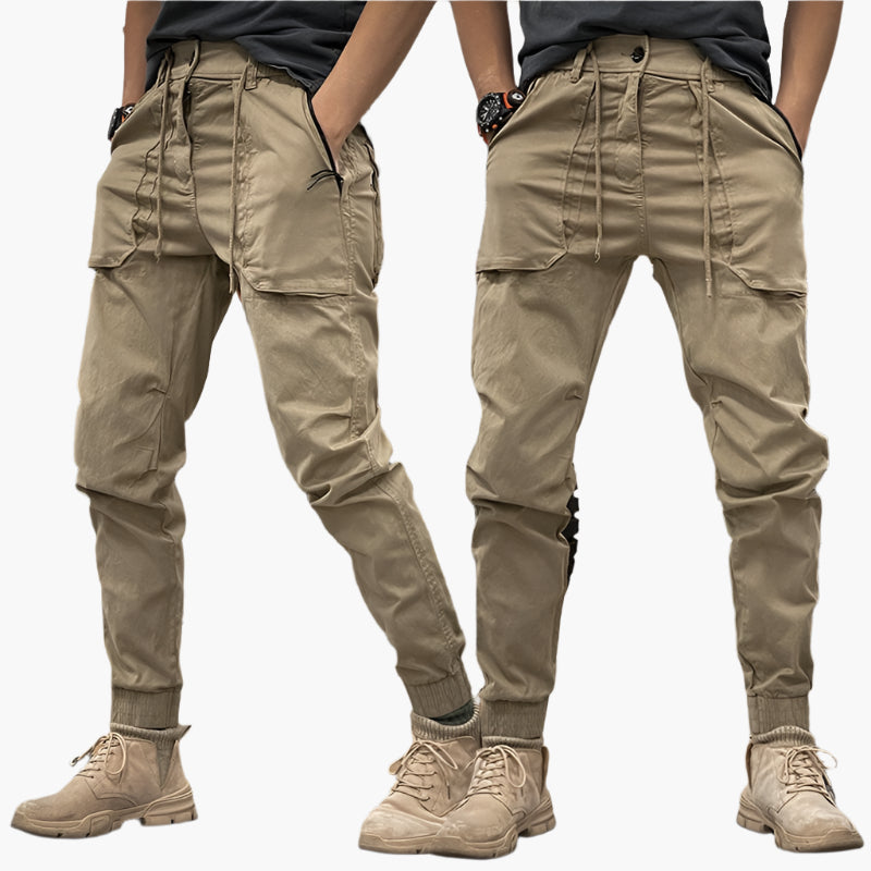 Herren Jogger Cargohose Streetwear – Bequeme Freizeithose mit Taschen für Alltag & Outdoor