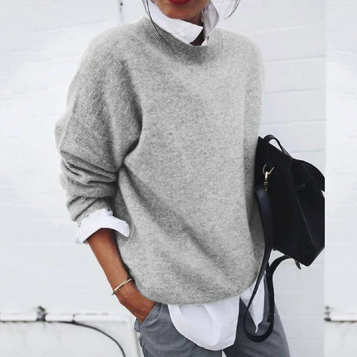 Damen Eleganter Oversize-Pullover für Business & Freizeit – Moderner Strickpullover