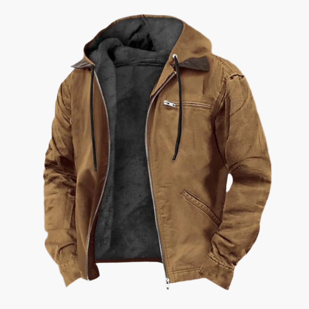 Herren Freizeitjacke mit Kapuze und Reißverschluss – Urban Outdoor Style für Alltag und Abenteuer