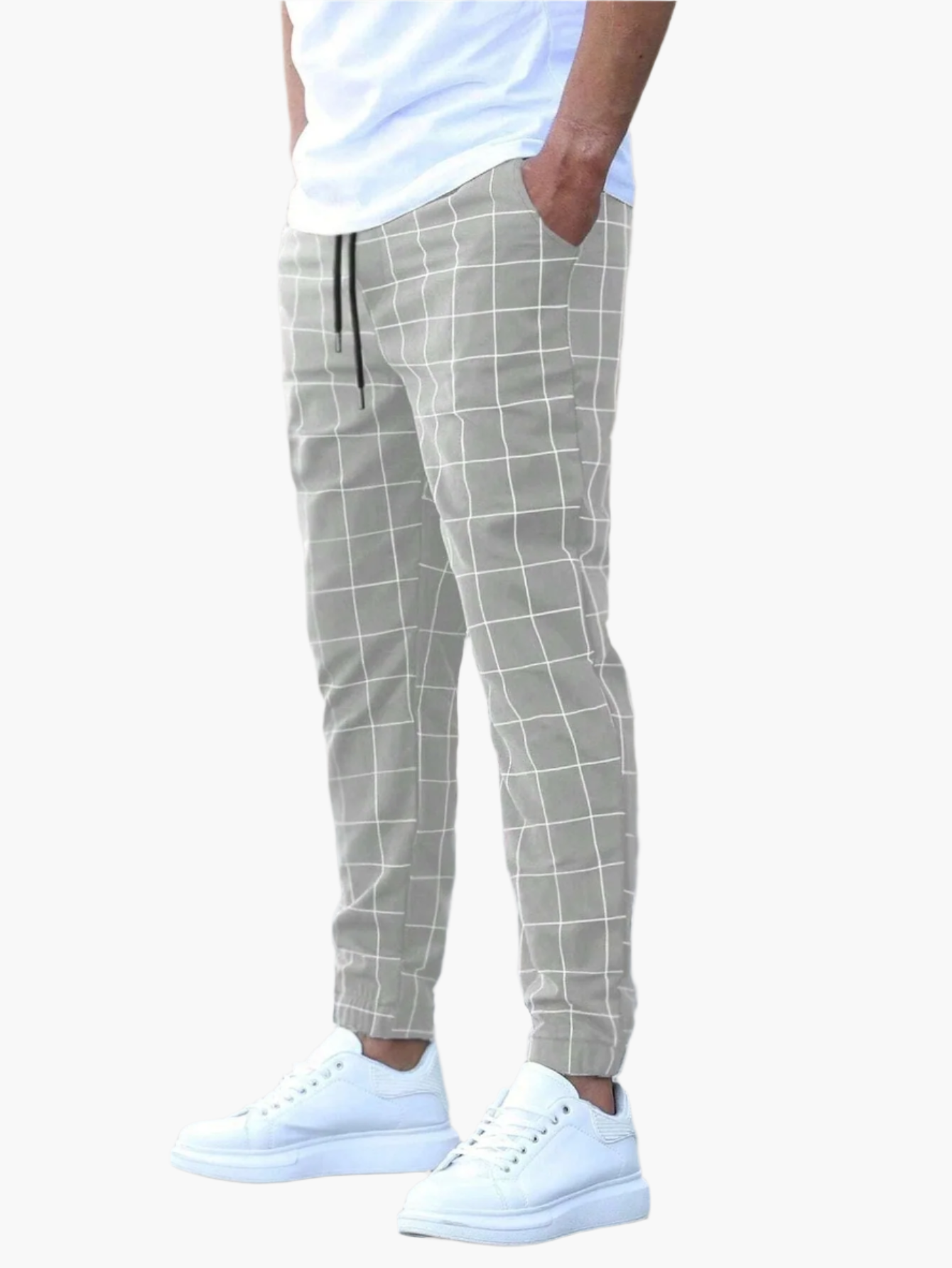 Herren Jogginghose Kariert – Modischer Streetwear Style für Alltag & Freizeit