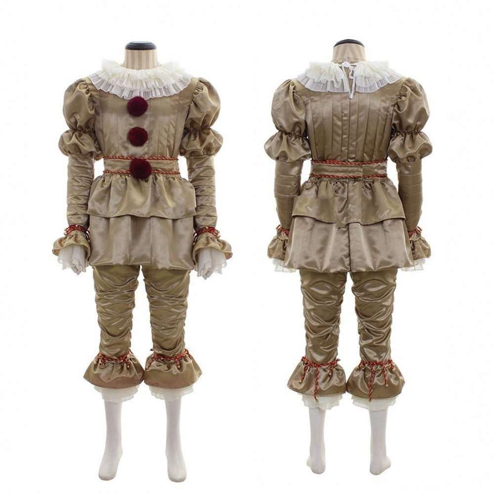Halloween Kostüm Pennywise Clown Unisex – Gruseliges Outfit für Erwachsene