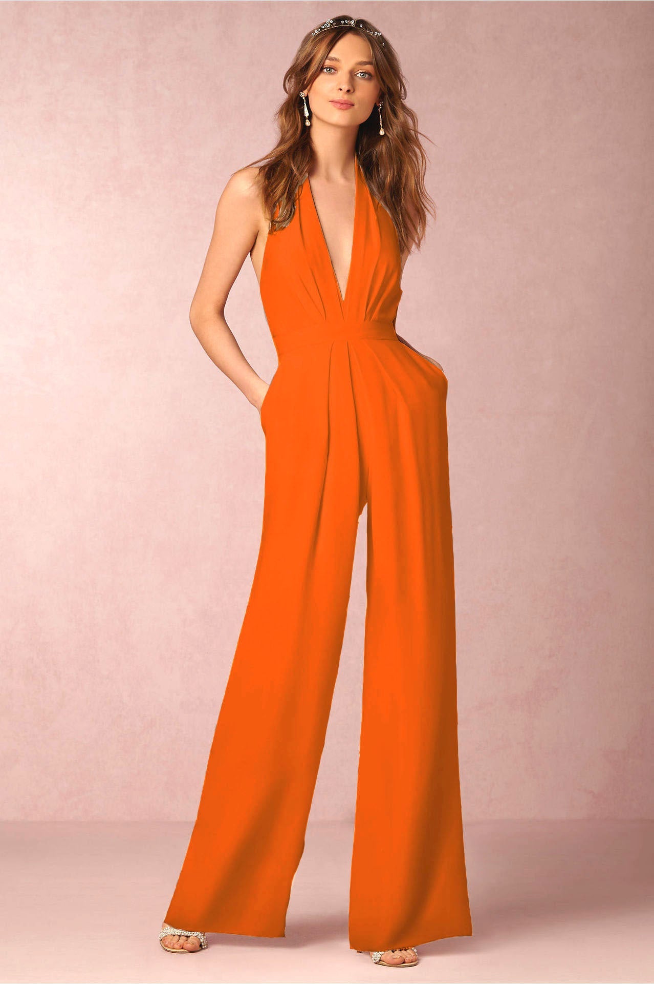 Ann – Ärmelloser Halter-Overall