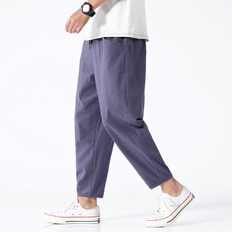 Herren Haremshose Locker Freizeit Streetwear Jogginghose