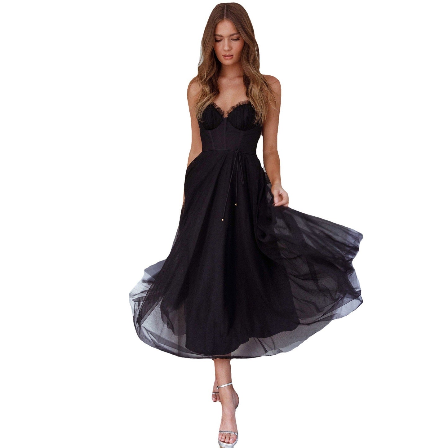 Charlotte – Lässiges Damenkleid mit Spaghettiträgern