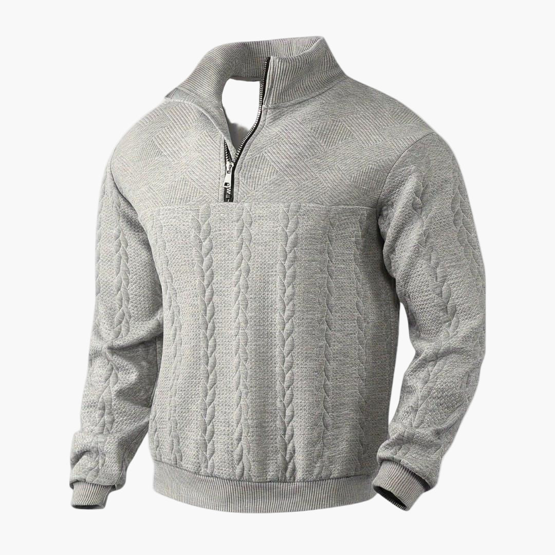 Herren Strickpullover Half-Zip Modern Style – Eleganter Freizeit- & Business-Look