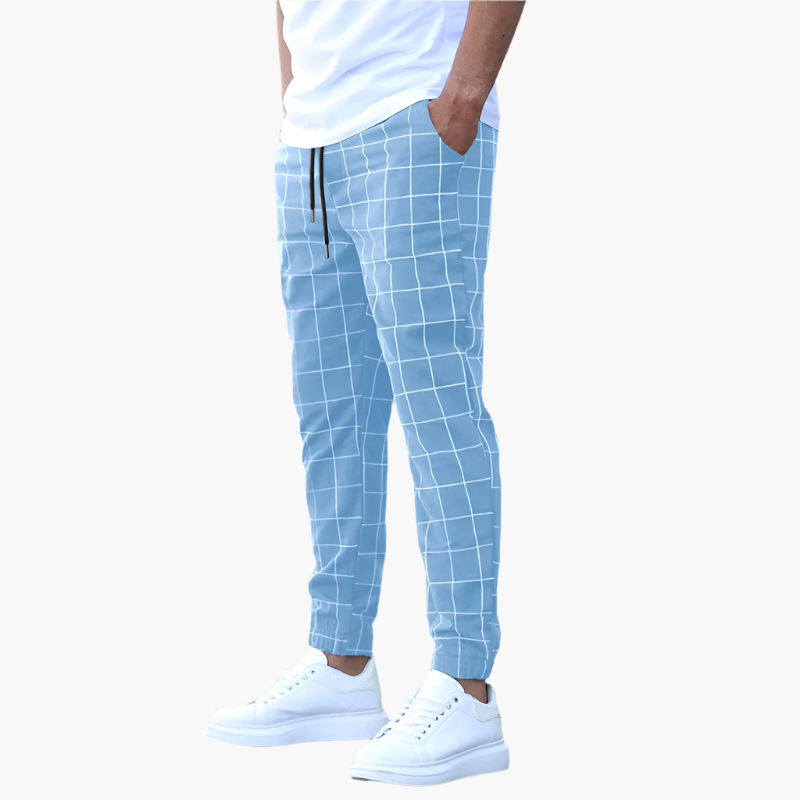 Herren Jogginghose Kariert – Modischer Streetwear Style für Alltag & Freizeit