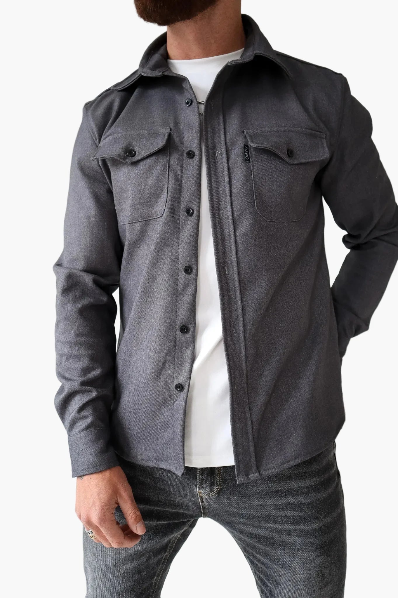 Herren Overshirt Jacke – Modernes Freizeit Hemdjacke für Alltag und Büro