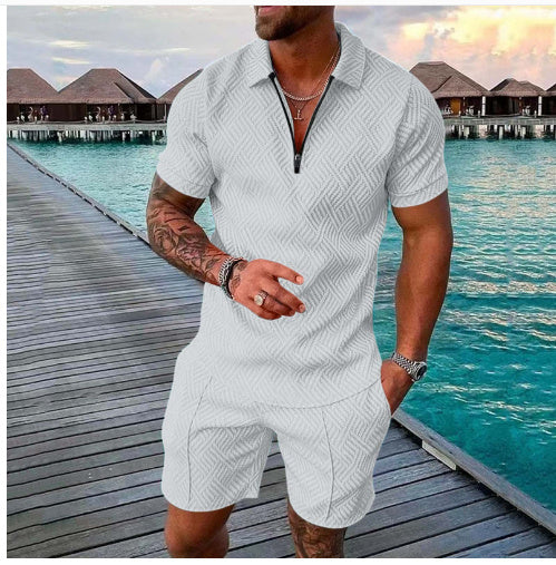 Garry – Sommer Herren Shorts Anzug mit Kurzarm