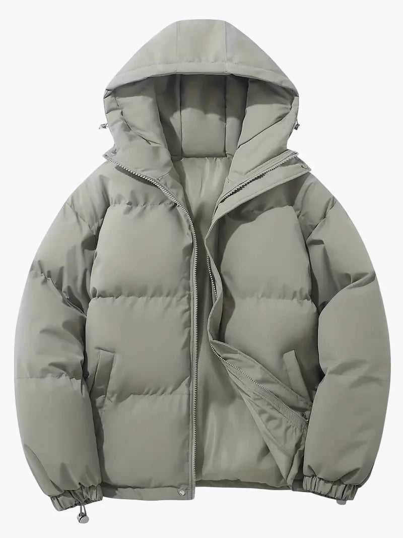 Herren Winter Steppjacke mit Kapuze – Klassischer Stil für kalte Tage
