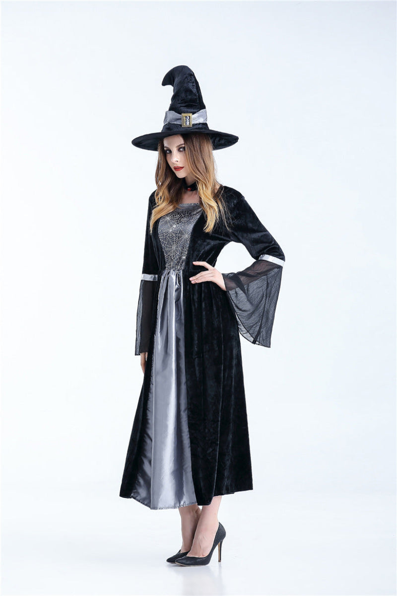 Damen Halloween Hexenkostüm Set – Zauberhafte Verkleidung für Party & Karneval