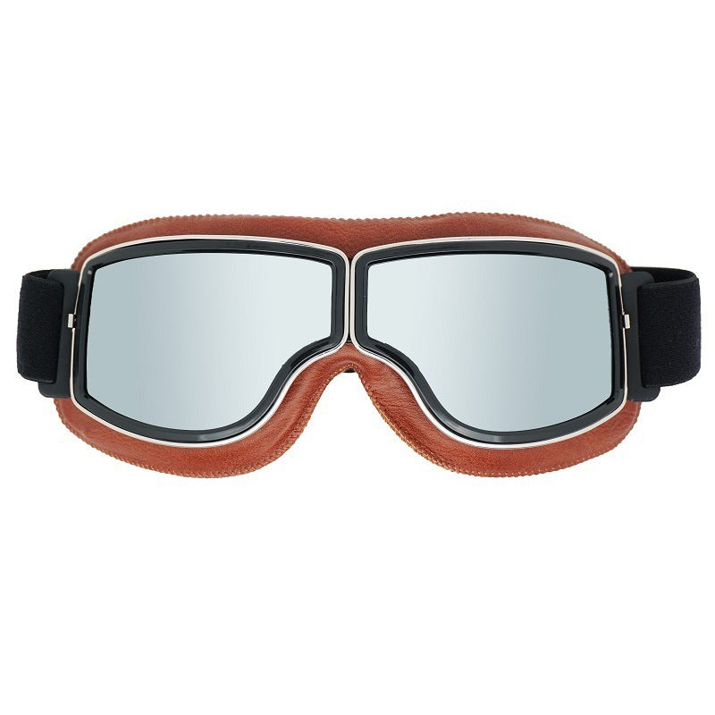 Retro Motorradbrille für Herren – stylische Pilotenbrille mit UV-Schutz, polarisiert, modisches Vintage-Design