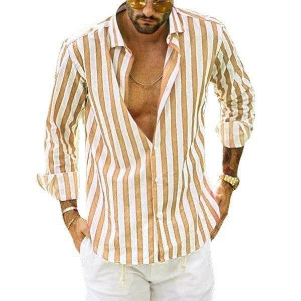 Herren Freizeithemd mit Streifen – Lässiger Look für Urlaub & Alltag