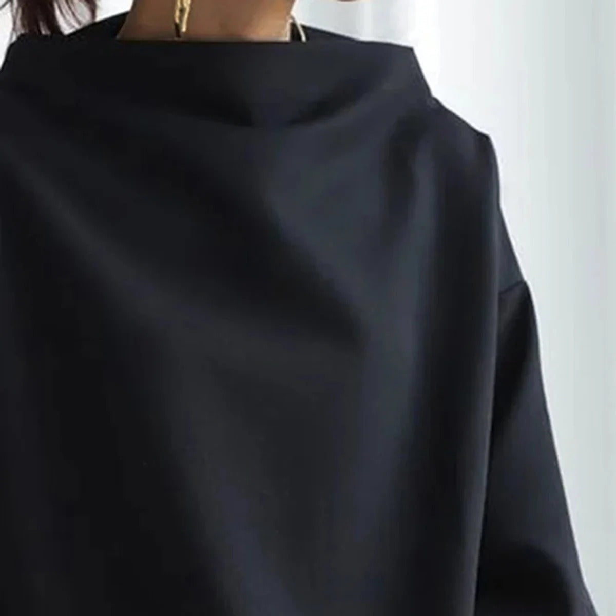 Damen Oversize Pullover mit Langarm – Moderner Casual Stil für Alltag und Büro