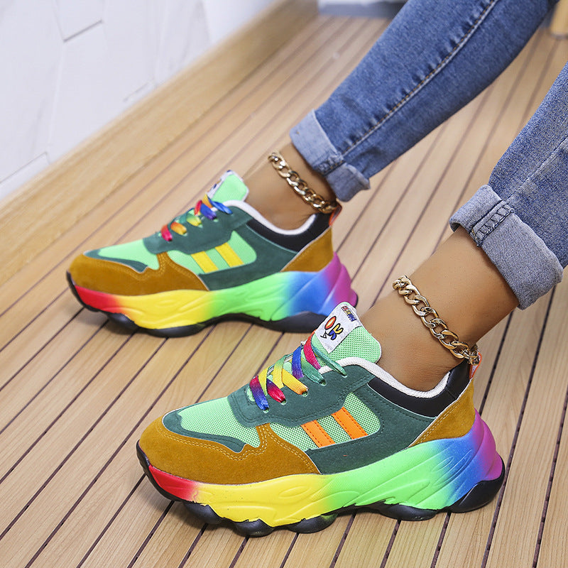 Janet – Damenplattform-Sportschuhe mit dicker Sohle