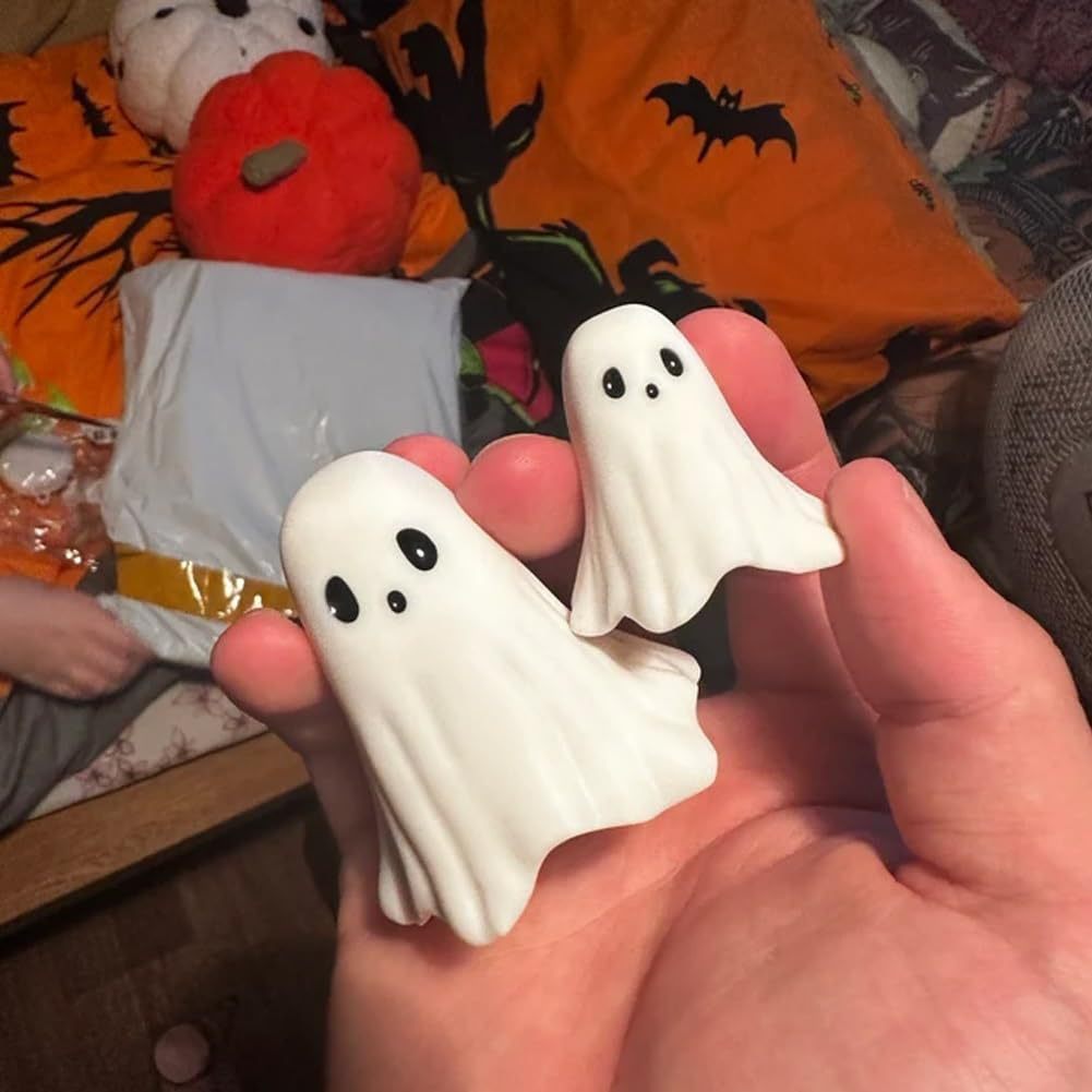 Halloween Dekofigur Geist mit Mittelfinger – Lustige Gruseldeko für Halloween-Partys